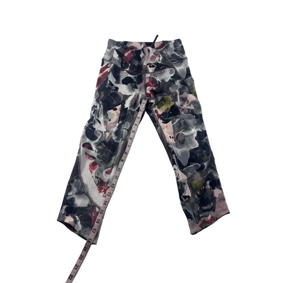 Under Armour Leggings Small HeatGear Compression Watercolor Stretchy Activewear - Picture 5 of 8